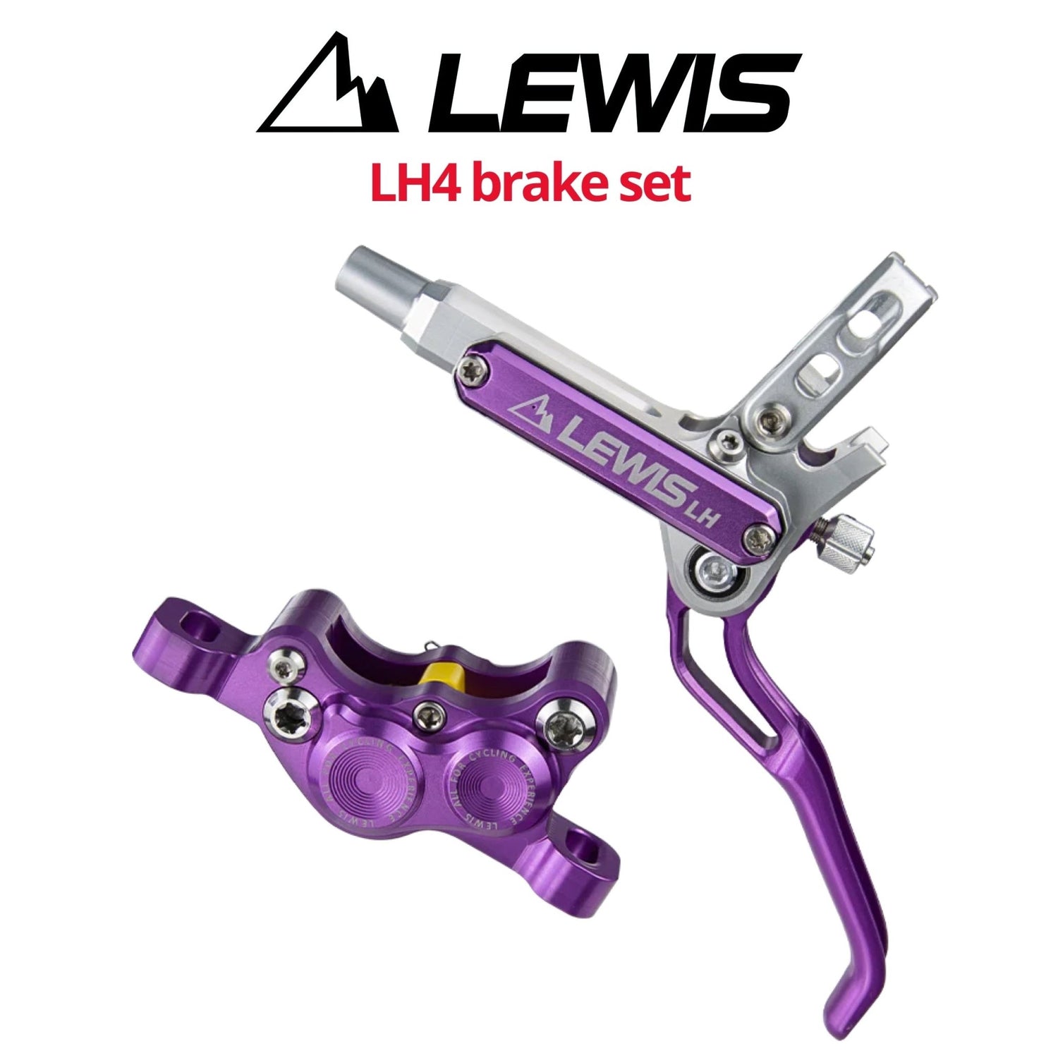 Lewis LH4 4-Piston Disc Brake Set, front & rear | Bikecomponents.ca