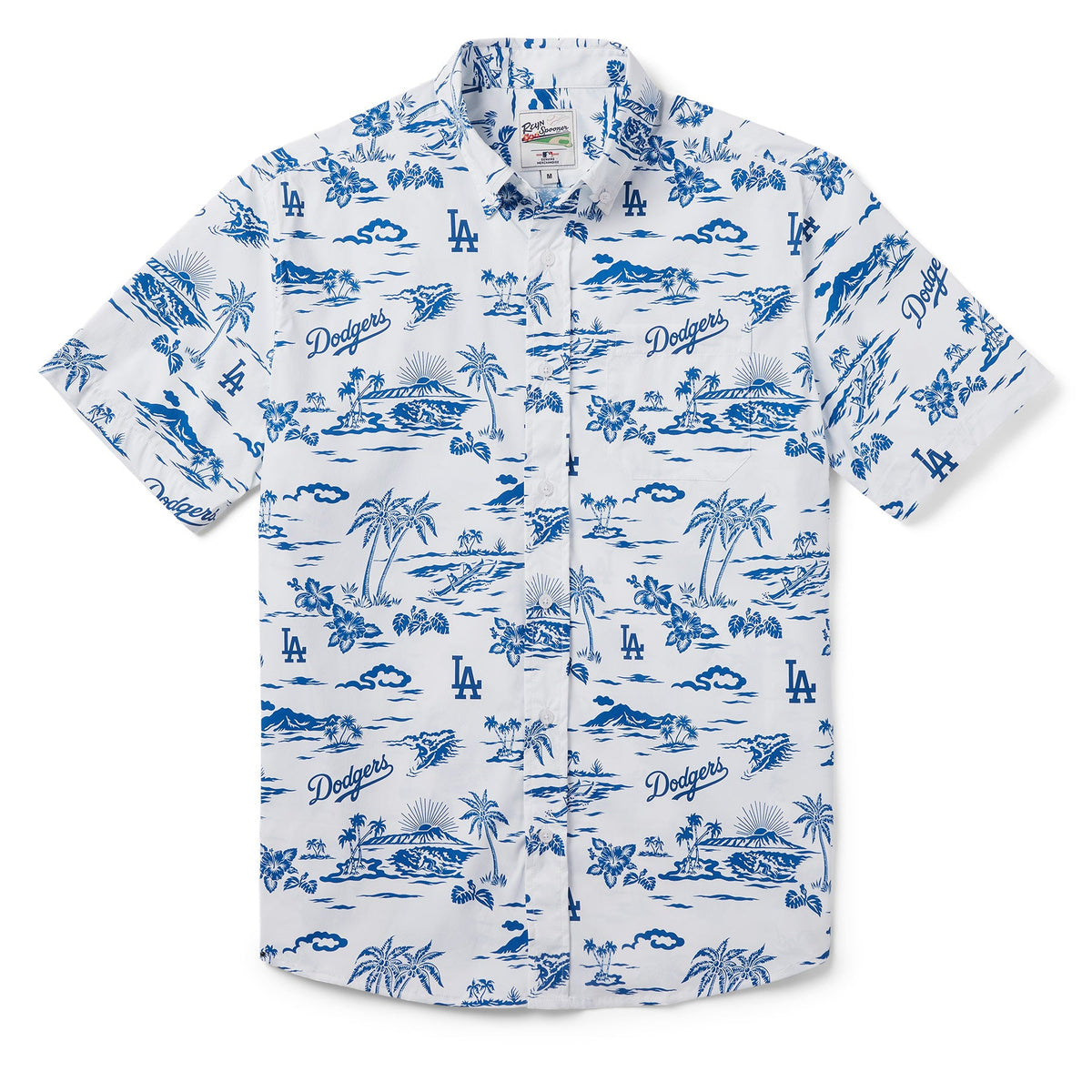 Reyn Spooner LA Dodgers Kekai Performance Button Front Camp Shirt