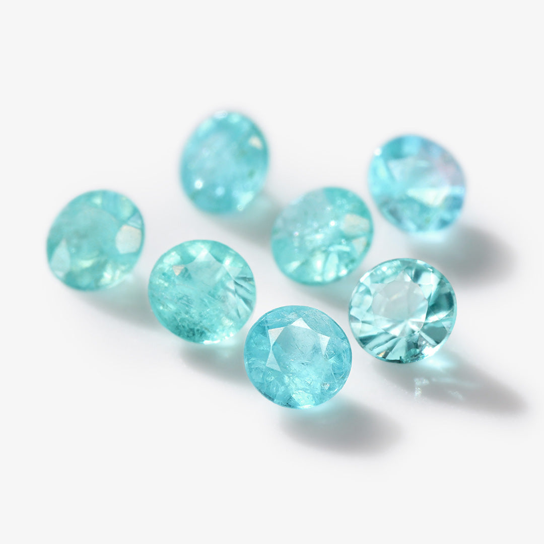 ビズー公式】パライバ トルマリン 11石 ハーフ エタニティ K18(18金