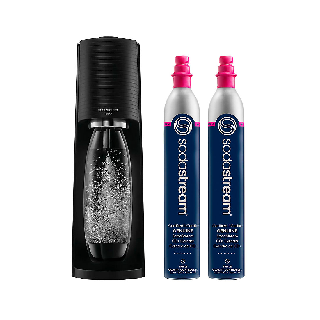 SodaStream Limited-Edition Terra Sparkling Water Maker - Black