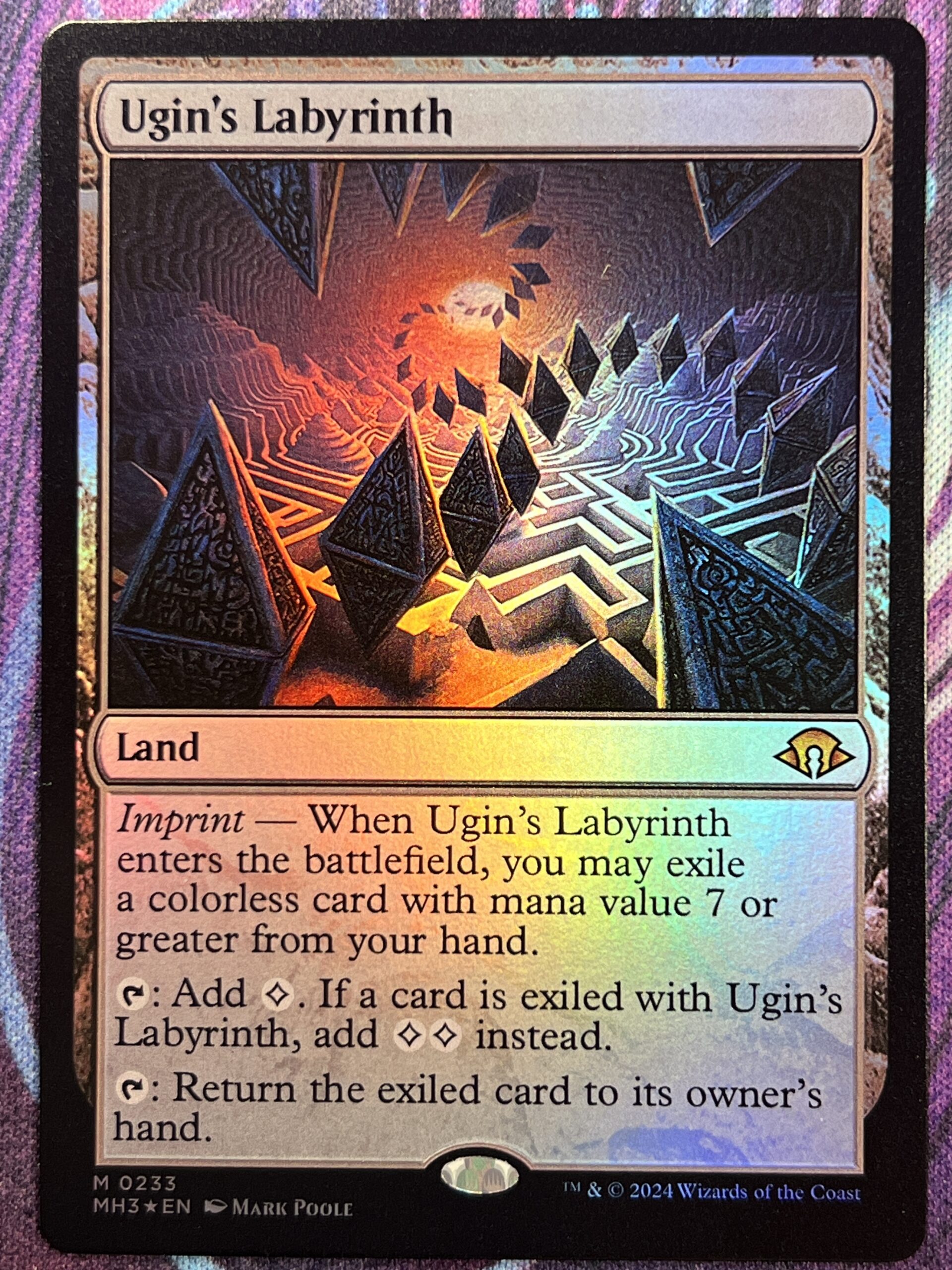 ウギンの迷宮 3枚 英語 MTG ウギンの迷宮⁄Ugin's Labyrinth 英語版 MH3