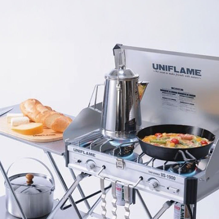 Uniflame Twin Burner US‑1900 – Portable Dual‑Burner Camping Stove