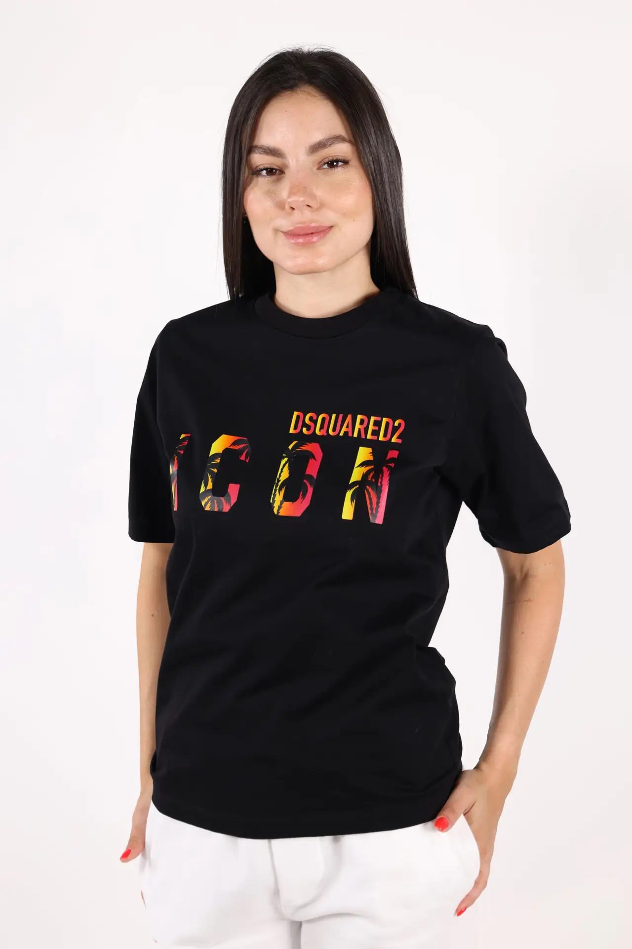 Dsquared2 - Black T-shirt with double logo 