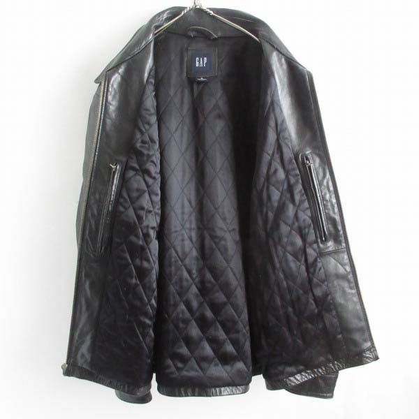 OLD GAP オールド ギャップ 短丈 レザージャケット 黒 XL ショート