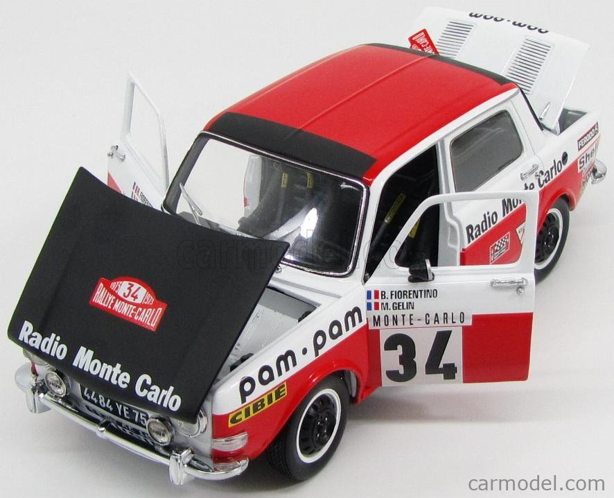NOREV 185707 Scale 1/18 | SIMCA 1000 RALLY 2 N 34 21th RALLY