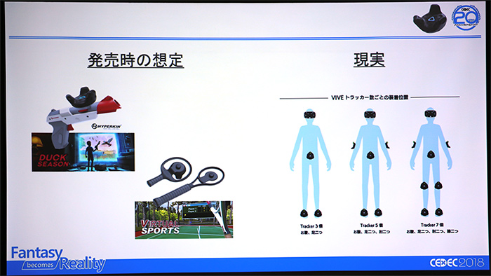 CEDEC 2018］「Vive Tracker」を使うときの注意点とは？ 「Vive」の