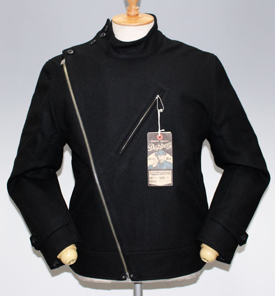 Dapper's 30's アビエーター メルトン スポーツジャケット 黒 42