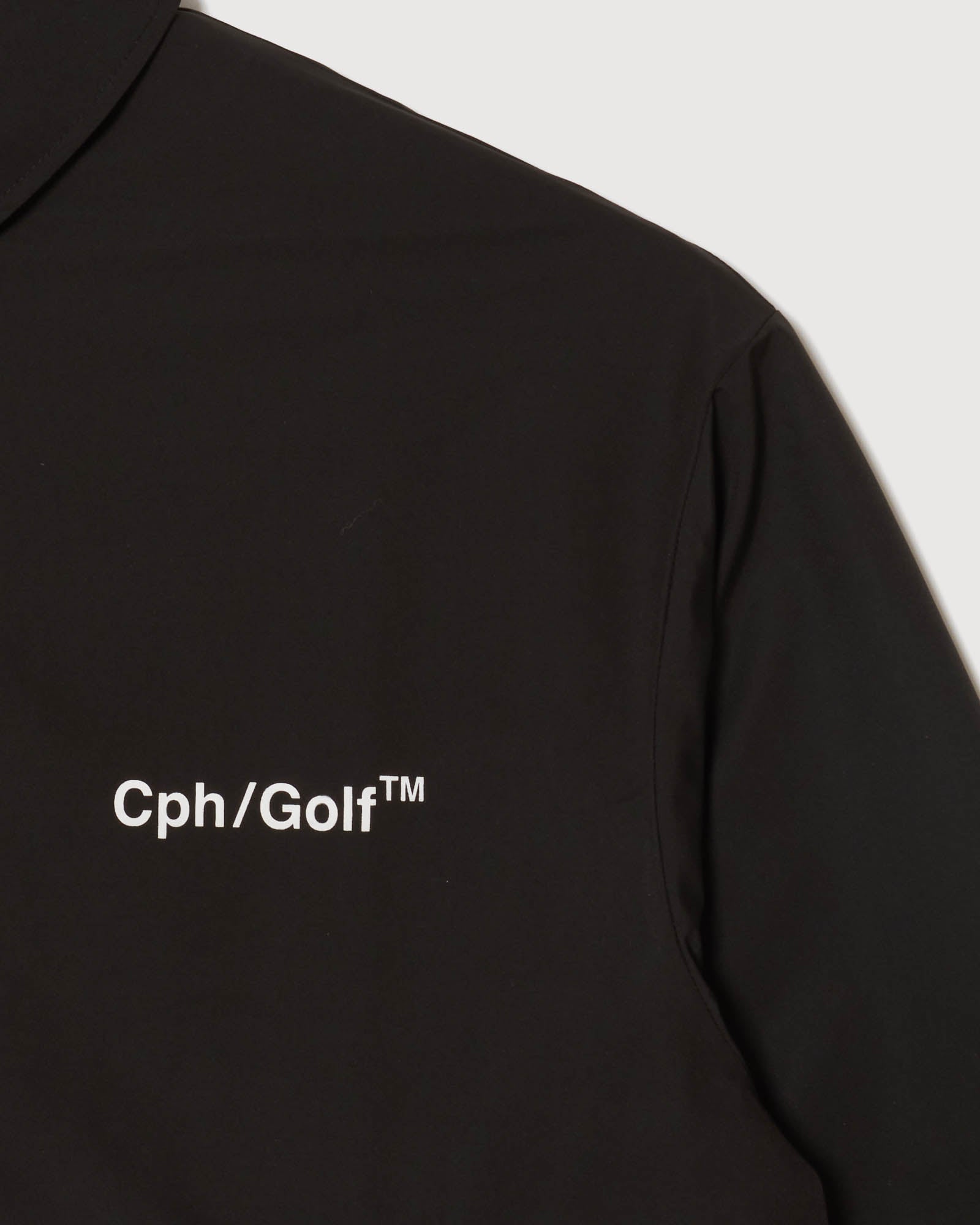 Cph/Golf™️ZIPPER COACH JKT - BLACK - – Cph/Golf™︎