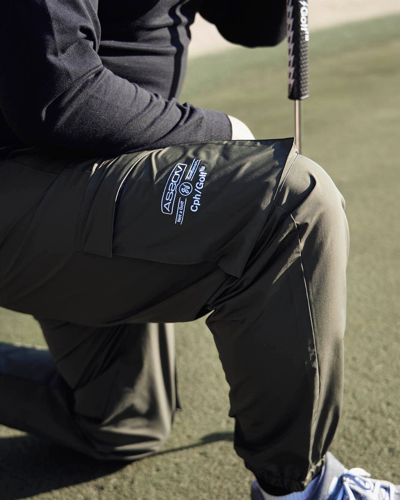 AS2OV × Cph/Golf™ #ADJUSTABLE CARGO PANTS - KHAKI - – Cph/Golf™︎