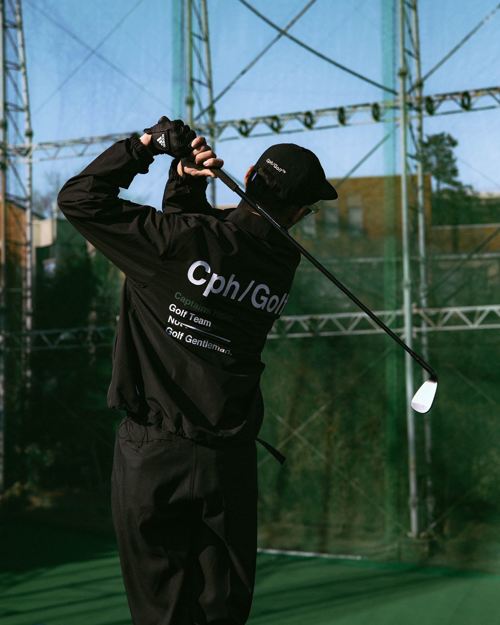 Cph/Golf™️ZIPPER COACH JKT - BLACK - – Cph/Golf™︎