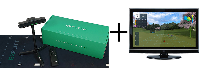 パターゴルフシミュレーター EXPUTT RG＋27インチモニター | SKYTRAKSHOP