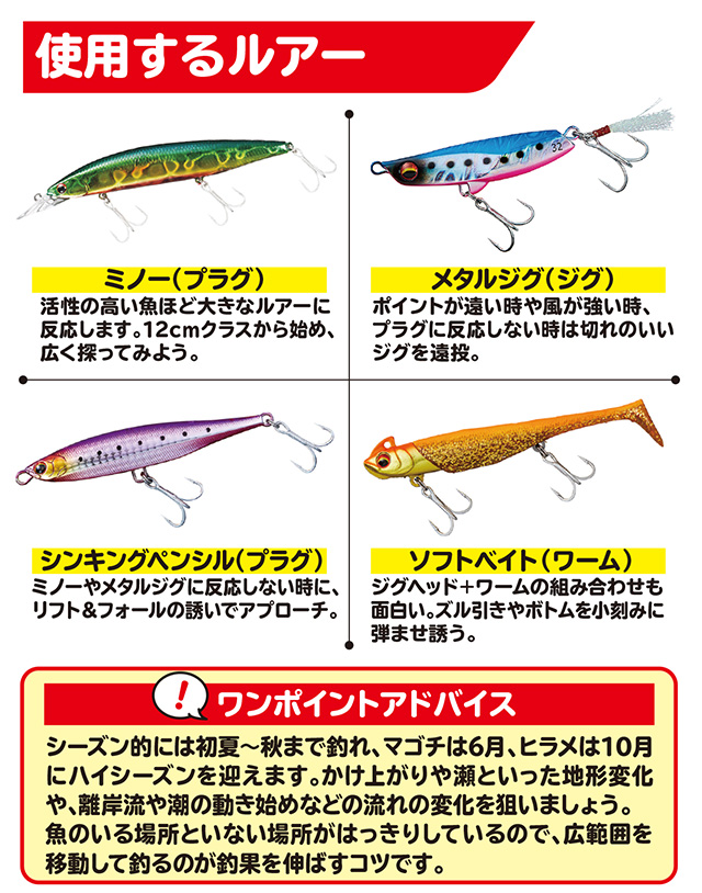 ヒラメ・マゴチ】フラットフィッシュ サーフルアーゲーム - HOW TO