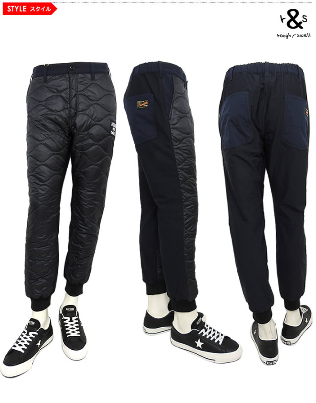 rough&swell［ラフアンドスウェル］SWELL PANTS/キルティングジョガー