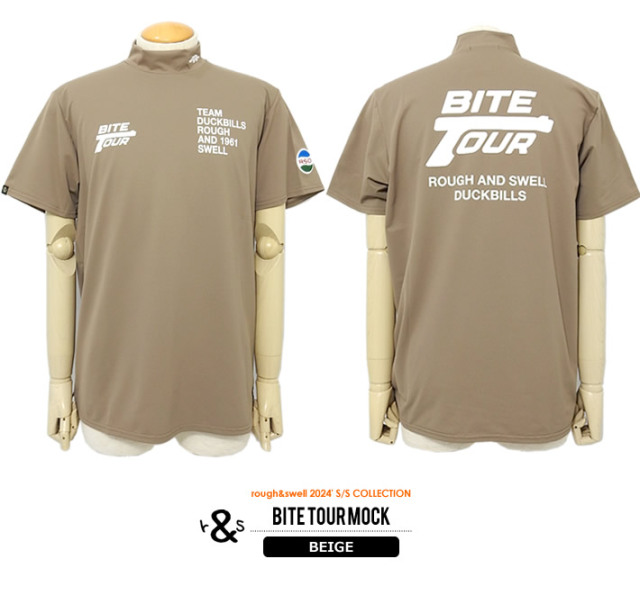 rough&swell［ラフアンドスウェル］BITE TOUR MOCK/ディンプルジャージ