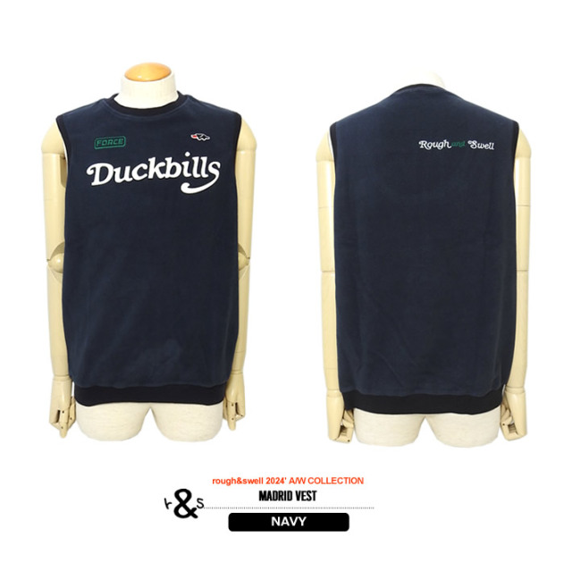 rough&swell［ラフアンドスウェル］MADRID VEST/マイクロフリース