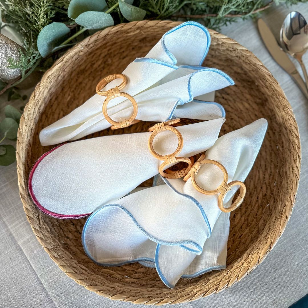 Rattan Napkin Rings (Pack of 2/4) – Casa Alessia