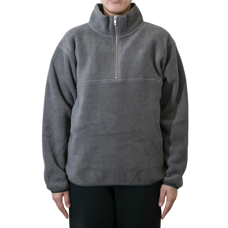 M-SIC/ オーバーサイズ リサイクルポリエステル エコフリース ハーフ