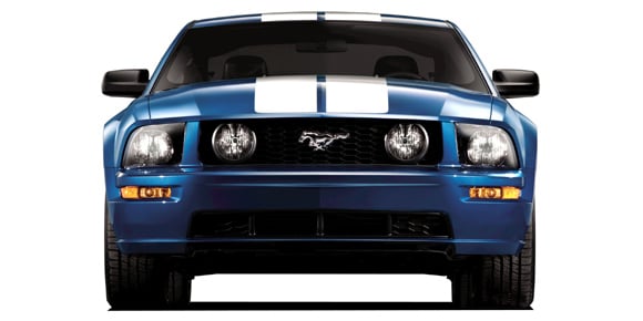 マスタング（フォード）V8 GTクーペ ビスタブルー（2007年6月