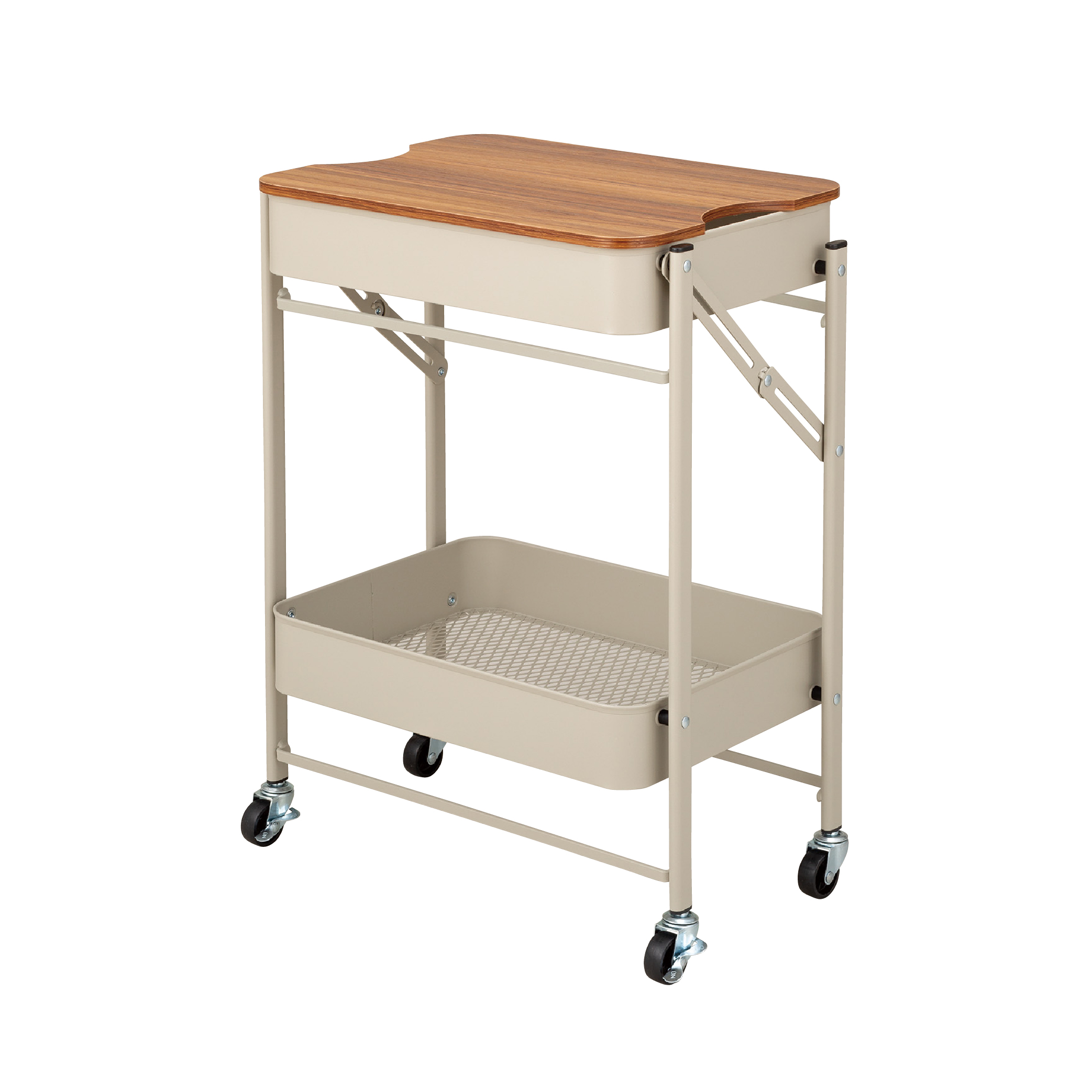 折り畳める2段ワゴン Amely – 株式会社シービージャパン CB JAPAN CO.,LTD