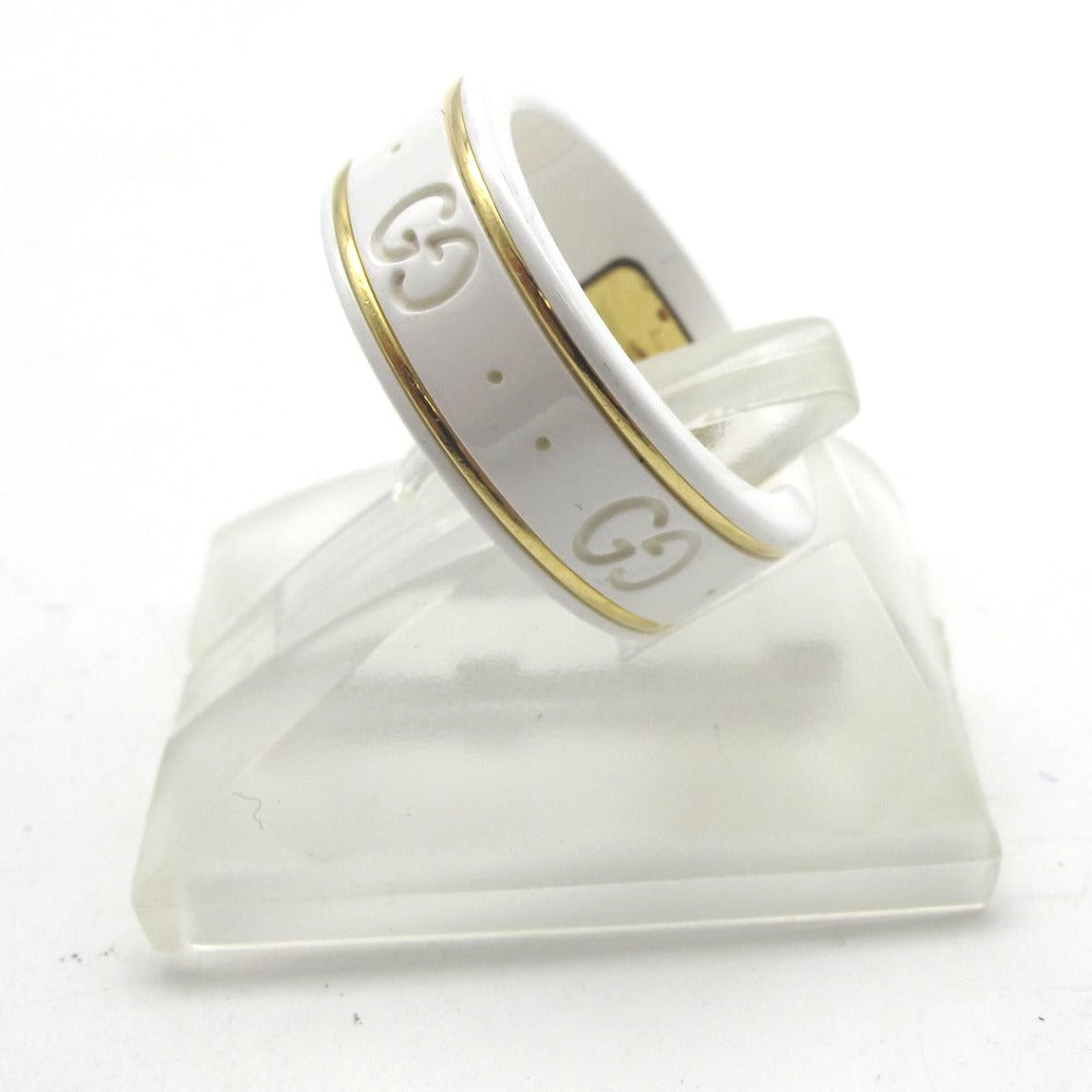 GUCCI グッチ リング・指輪 セラミック K18 Au750 ホワイト セラミック