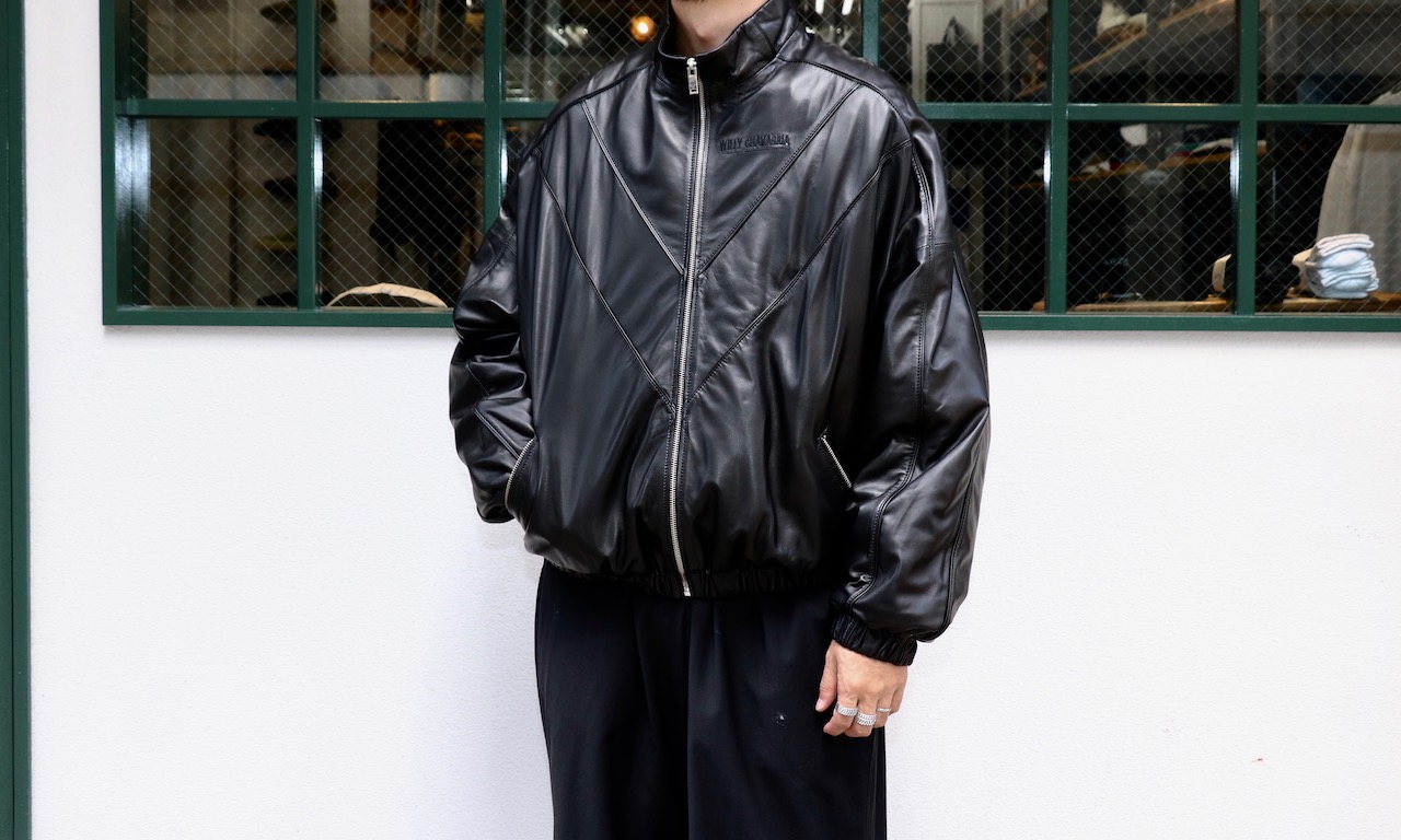WILLY CHAVARRIA / TRACK JACKET LAMB LEATHER – C.E.L.STORE NOTE