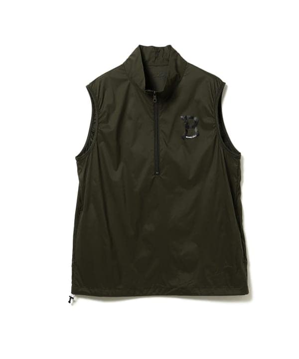 BEAMS GOLF チェック柄 ナイロンベスト BEAMS GOLF チェック柄