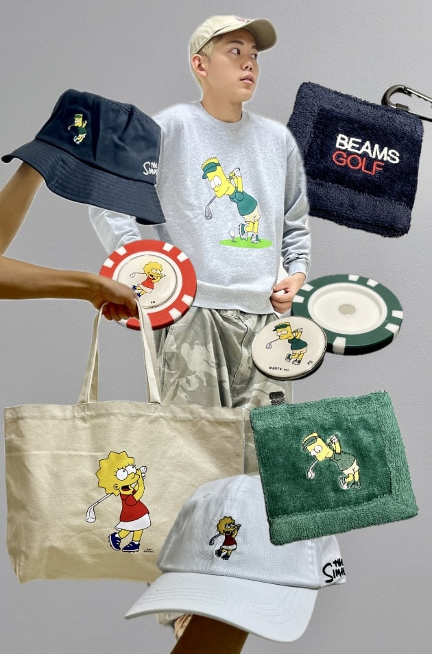 PEARLYGATES パーリーゲイツ アウター シンプソンズ総柄 ゴルフウェア