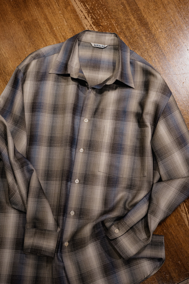 最近の買い物vol.144＜AURALEE＞洗える上質ウールのチェックシャツ