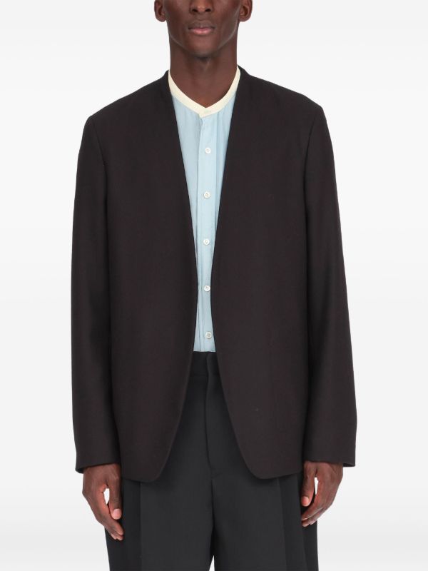 Maison Margiela メゾン・マルジェラ ノーカラー ブレザー - FARFETCH