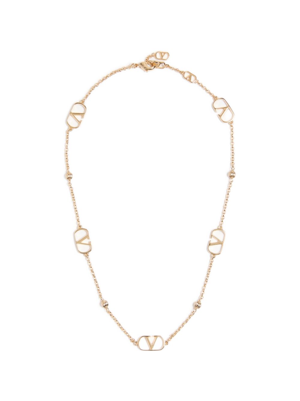 Valentino Garavani Vロゴ シグネチャー ネックレス | ゴールドトーン