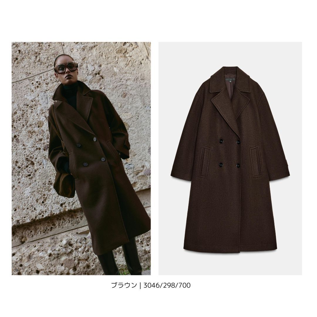 ZARA】ソフトオーバーサイズコート 3046/298 (ZARA/コート) 124466454
