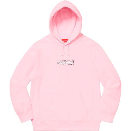 Supreme / Bandana Box Logo Hooded Sweatshirts Pink (Supreme