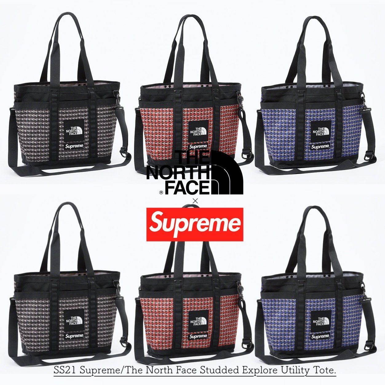 Supreme The North Face Studded Explore Utility Tote - トート