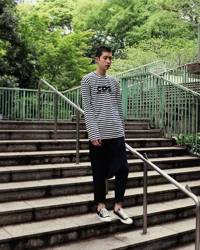 COMME des GARCONS】コムデギャルソン CDG ボーダー ロンT (COMME des