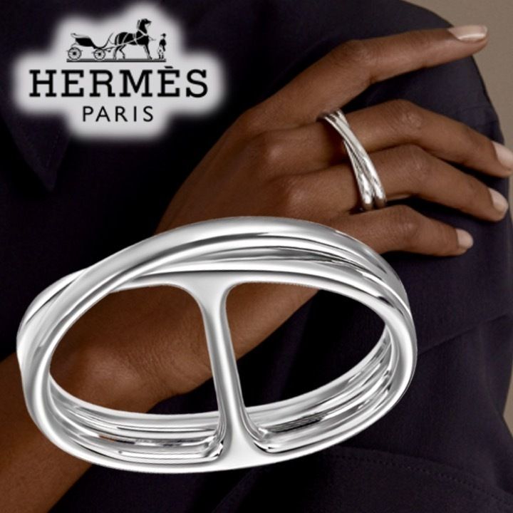 入手困難♪【HERMES】ダブルリング シェーヌダンクルパンク (HERMES