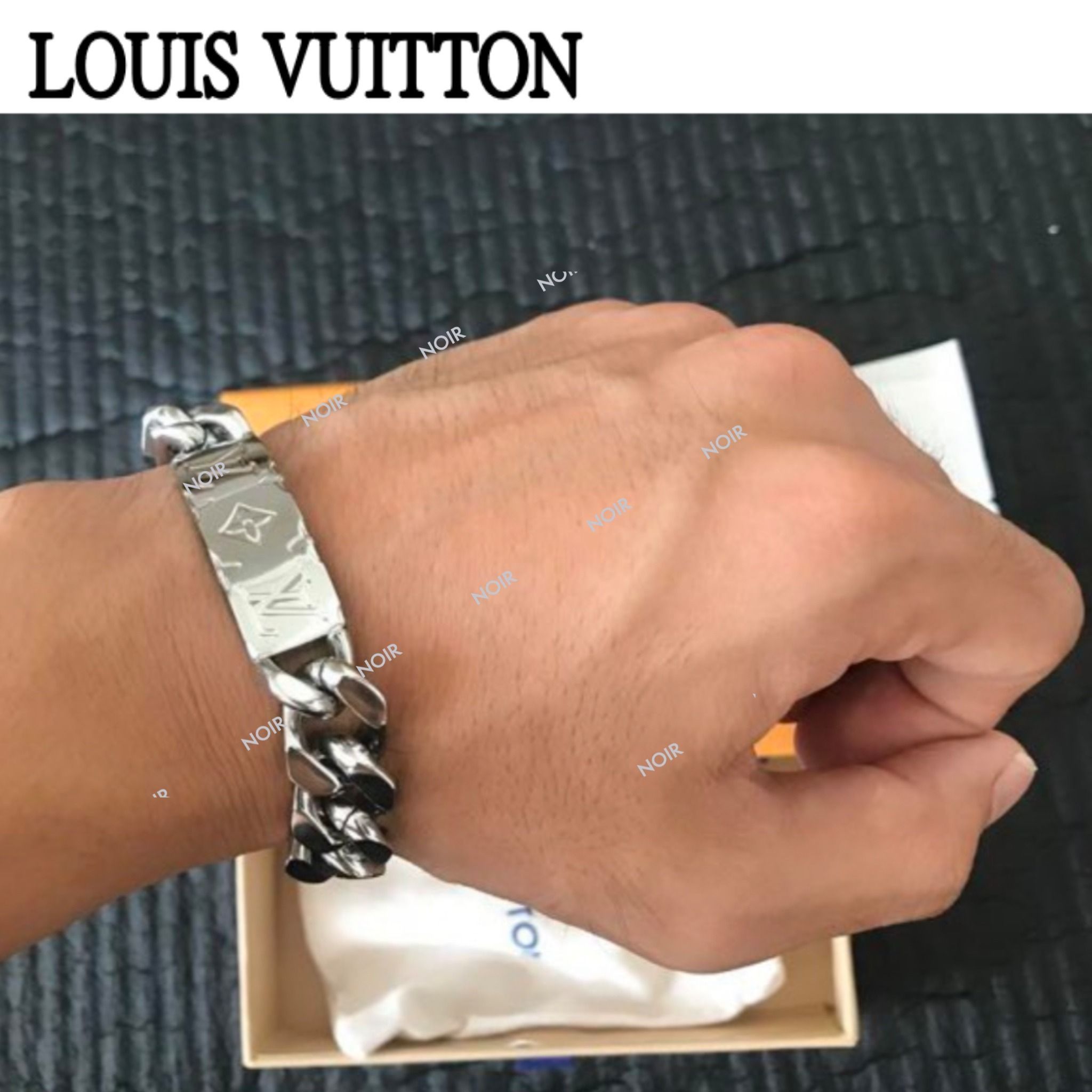 国内即発 Louis Vuitton LV チェーンブレスレット モノブラム (Louis