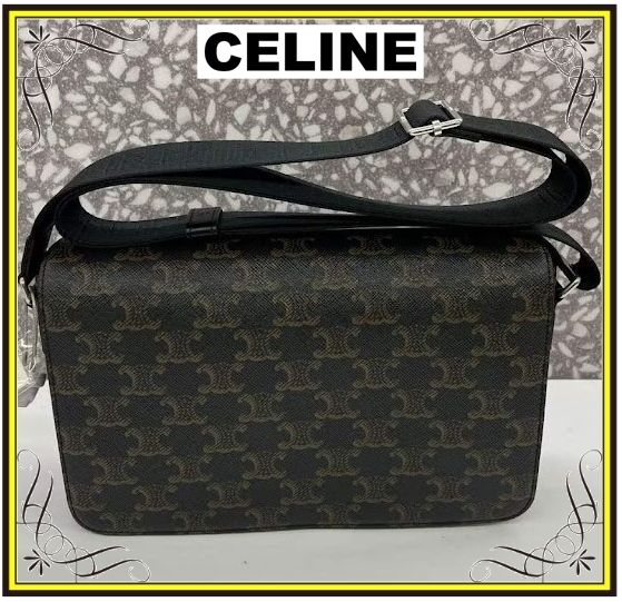 CELINE】セリーヌ フラップ メッセンジャー ショルダーバッグ (CELINE