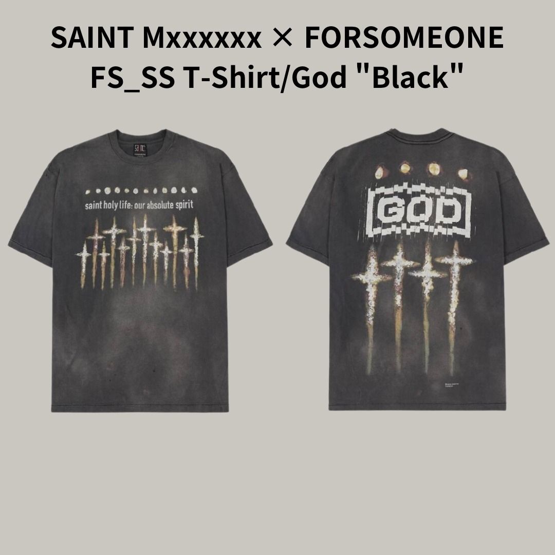 希少】©SAINT Mxxxxxx × FORSOMEONE FS_SS T-Shirt/God (Saint Mxxxxxx