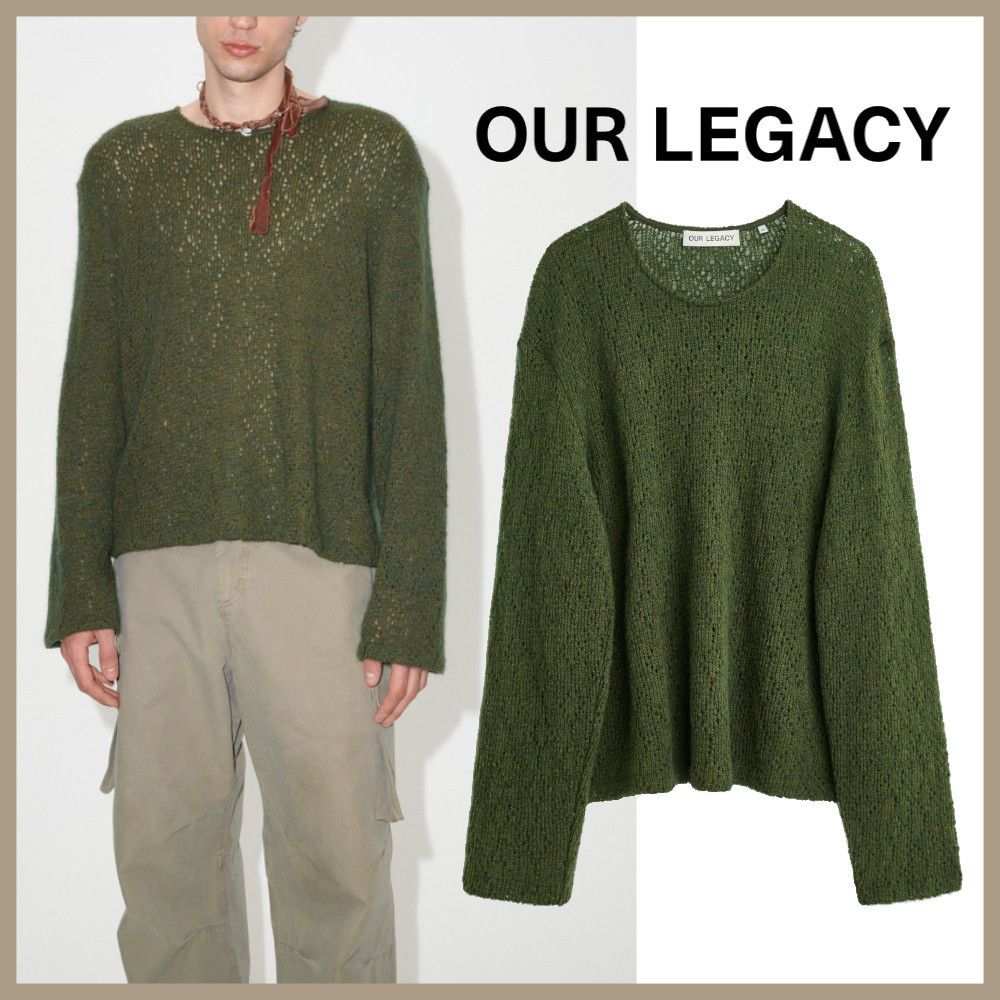 ☆OUR LEGACY☆ ダブル ロック U ネック Moor Green Crochet (OUR