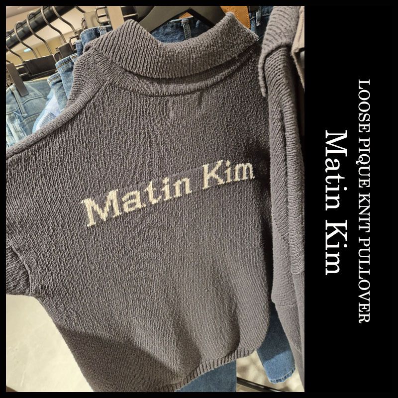 ☆MATIN KIM ☆LOOSE PIQUE KNIT PULLOVER (Matin Kim/ニット