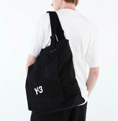 Y-3 クラシックトートバッグ 部分レザー ロゴ ワイスリー HM8366 Y-3