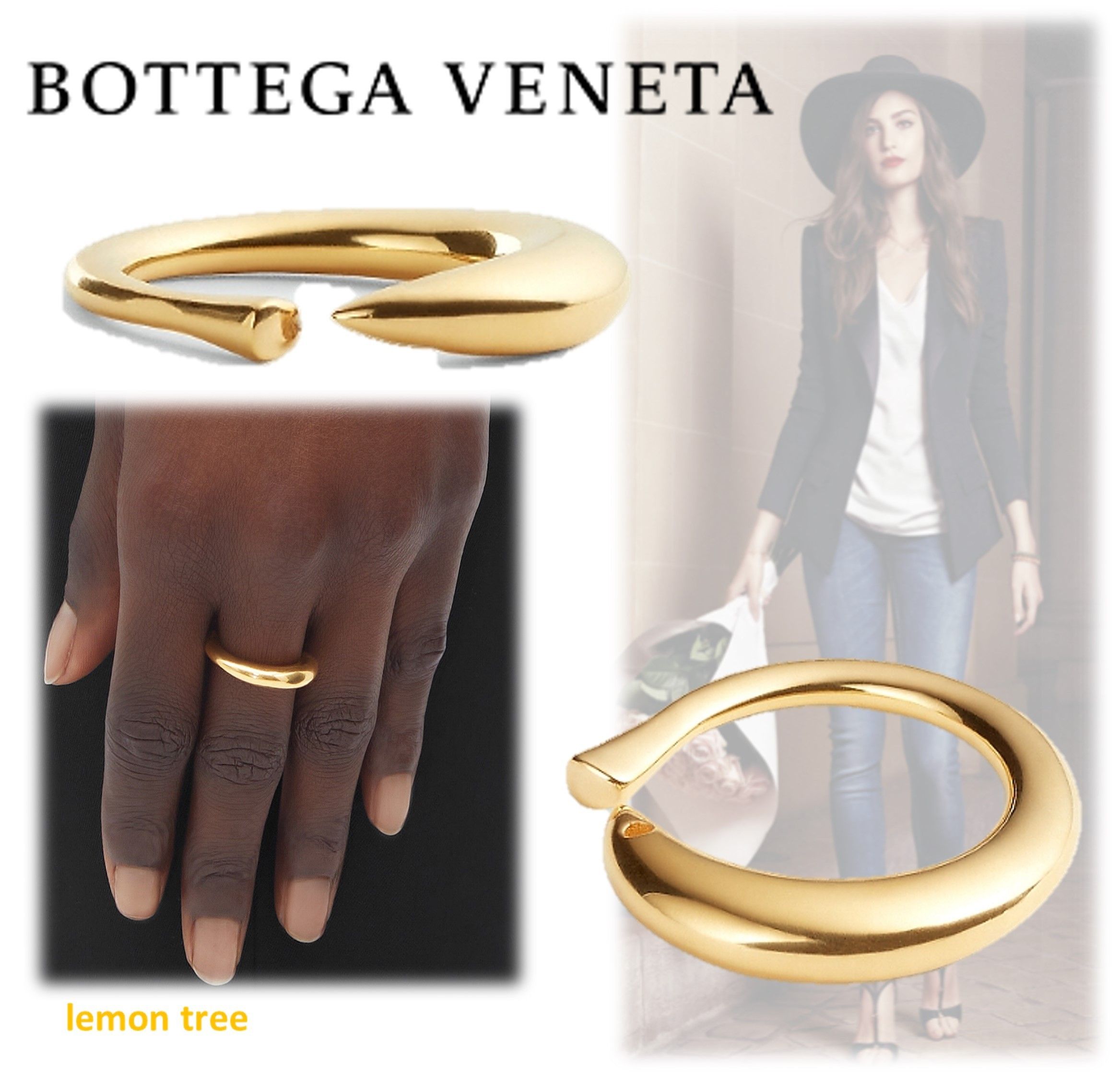 BOTTEGA VENETA】サーディン リング ゴールド 指輪 (BOTTEGA VENETA