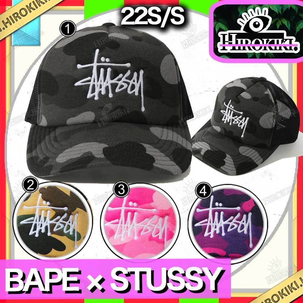 本物保証 /関税・送料無料】A BATHING APE STUSSY CAP (A BATHING APE