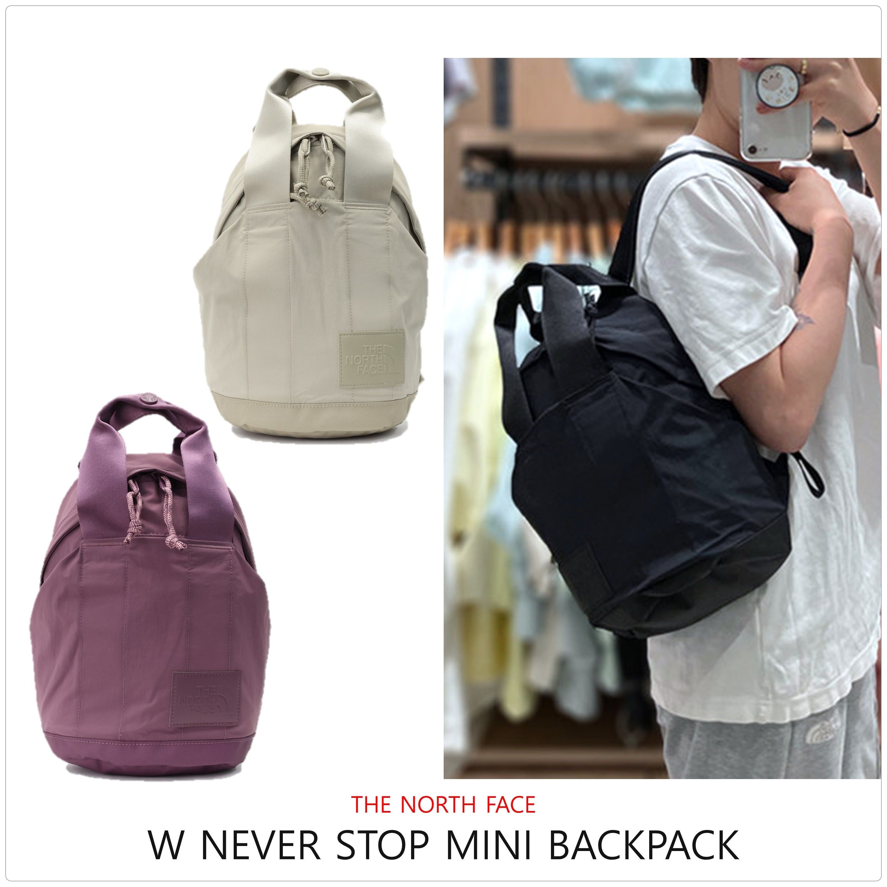 ノースフェイス]W NEVER STOP MINI バックパック☆新作・24SS☆ (THE