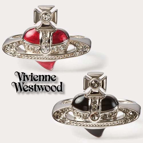 Vivienne Westwood】即対応 NEW DIAMANTE HEART リング (Vivienne