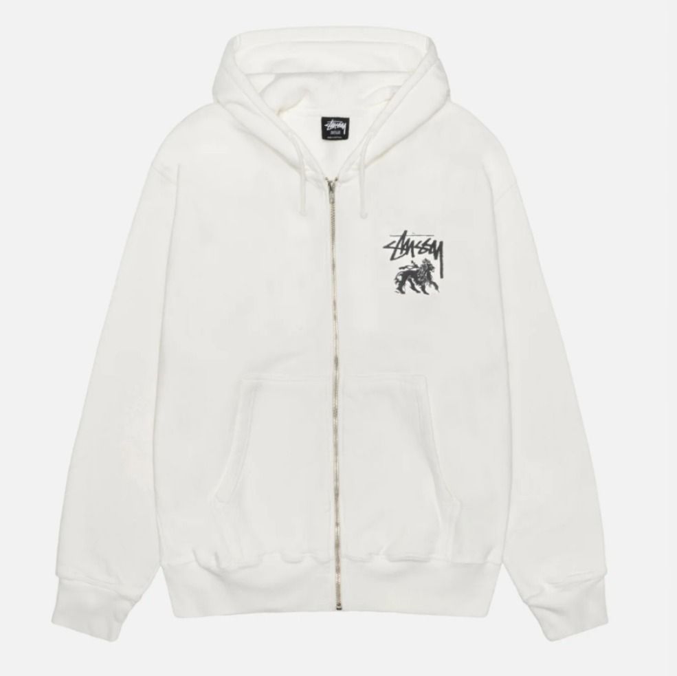 STUSSY】RASTA LION ZIP HOODIE PIGMENT DYED ジップ フーディ (STUSSY