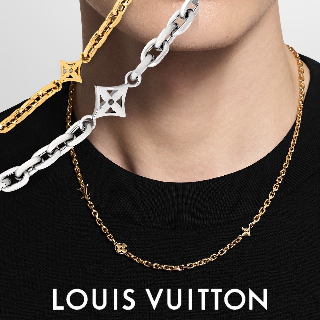 ルイヴィトン】チェーン・LV ユアーズ ネックレス シンプル (Louis