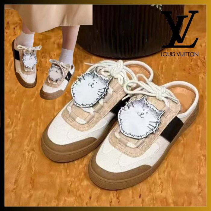 25AW 可愛い猫が◎】Louis Vuitton オープンバックスニーカー (Louis