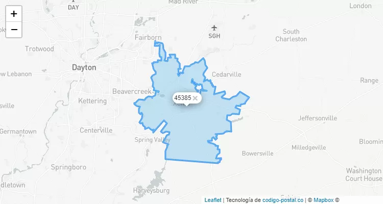 45385 ZIP Code - United States