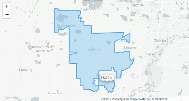 55322 ZIP Code - United States